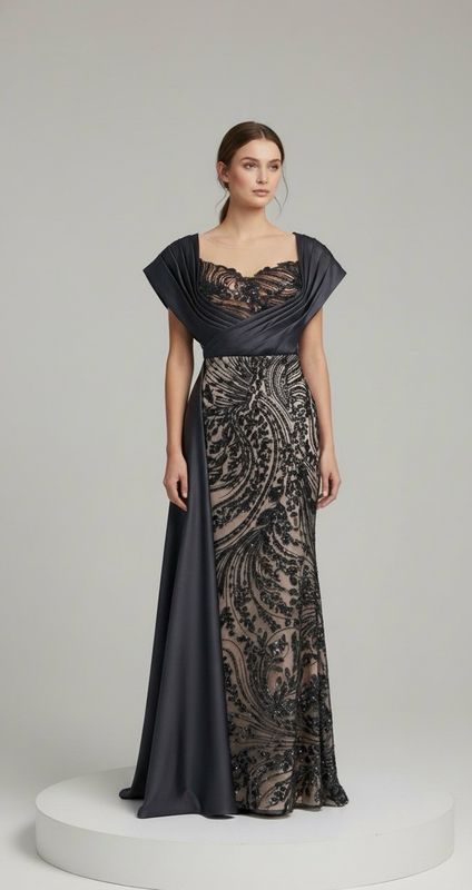 Vestido largo negro talla 44/12