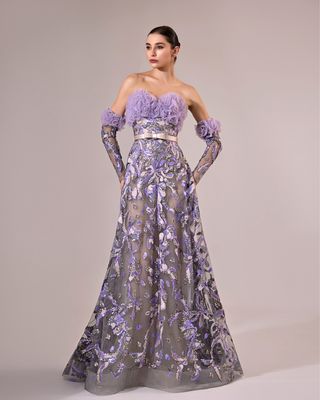 Vestido largo LILAC Talla:42