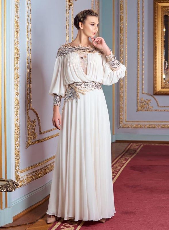 Vestido largo - Negro - talla 40