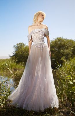 PRECIO REBAJADO -	Vestido	color	Gris/	Lila	de	Talla: 	10