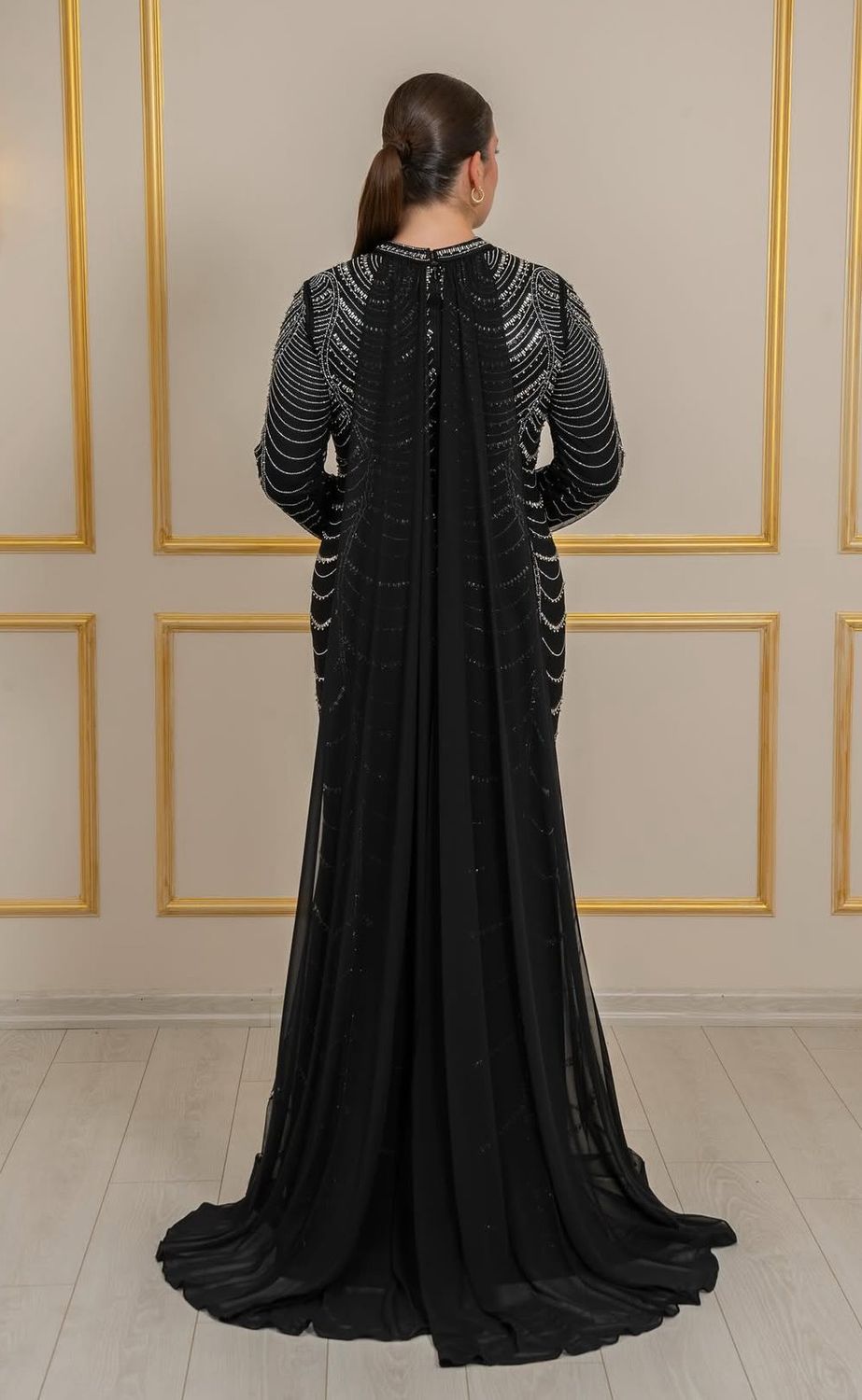 Vestido largo AZUL NAVY talla: 46