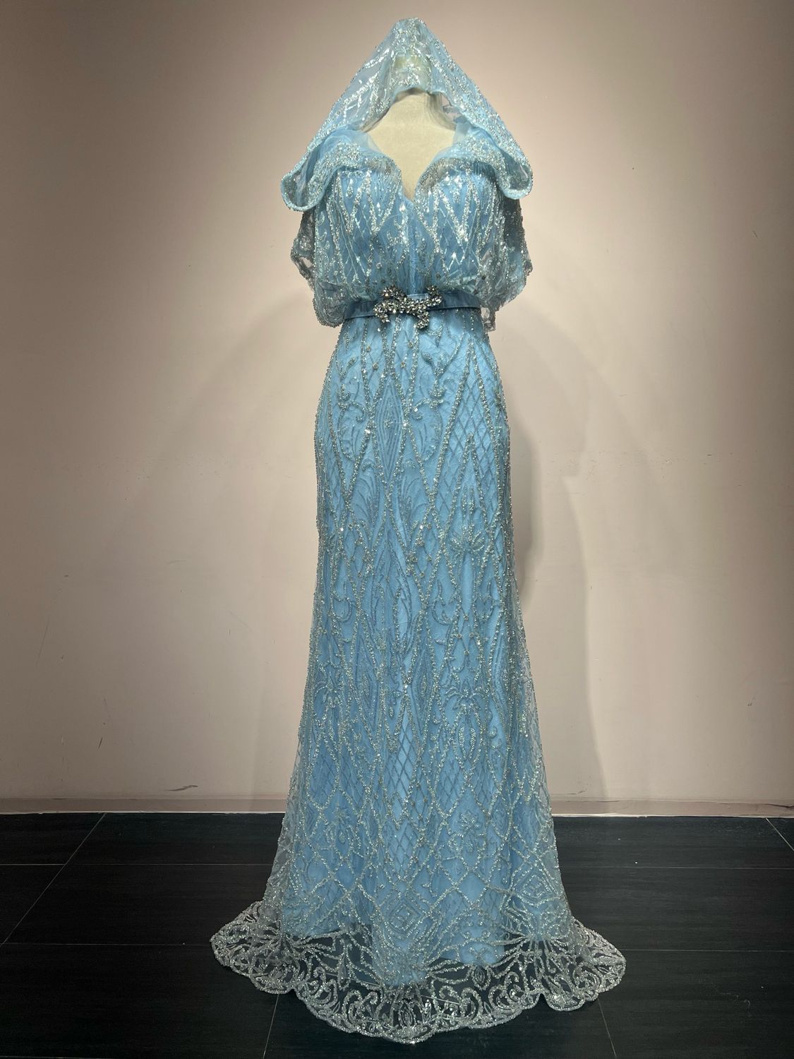 Vestido largo CELESTE Talla:46 Vestido largo CELESTE Talla:46