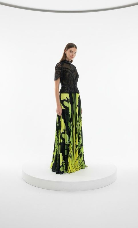 Vestido Largo,	Negro	,Talla	44