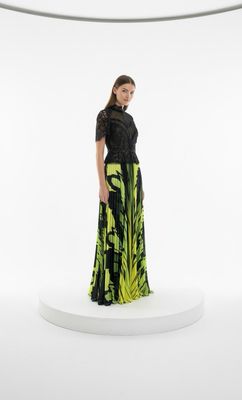 Vestido Largo,	Negro	,Talla	44