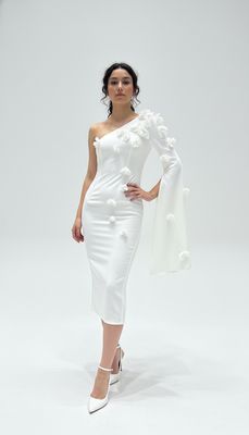 Vestido corto - Blanco de diversas tallas Vestido corto - Blanco de diversas tallas