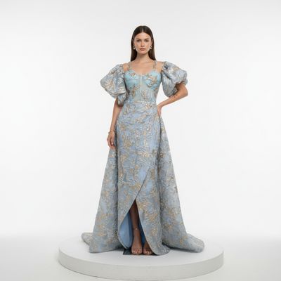 Vestido largo - Celeste - talla 44