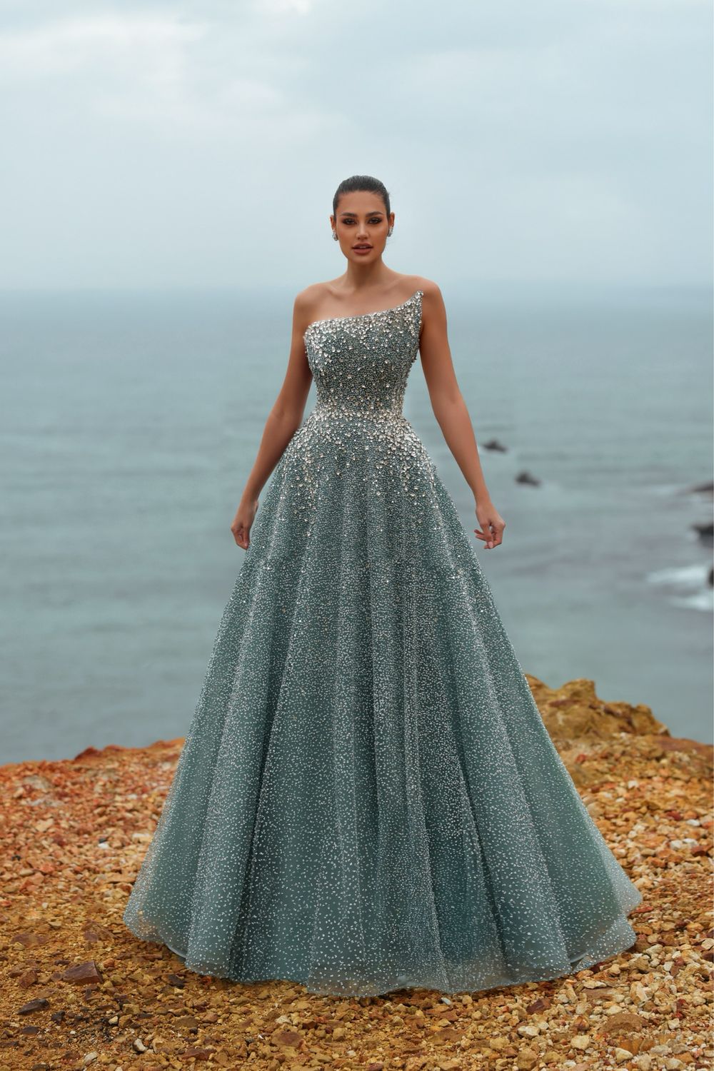 Vestido Largo Color Verde Menta Talla 16 Vestido Largo Color Verde Menta Talla 16