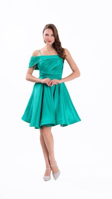 Vestido Largo,	Verde turquesa en diversas tallas