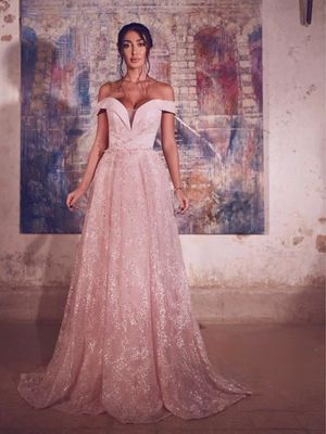 VESTIDO LARGO 	COLOR	VERDE MENTA	TALLA:	36	EU	/	4	US