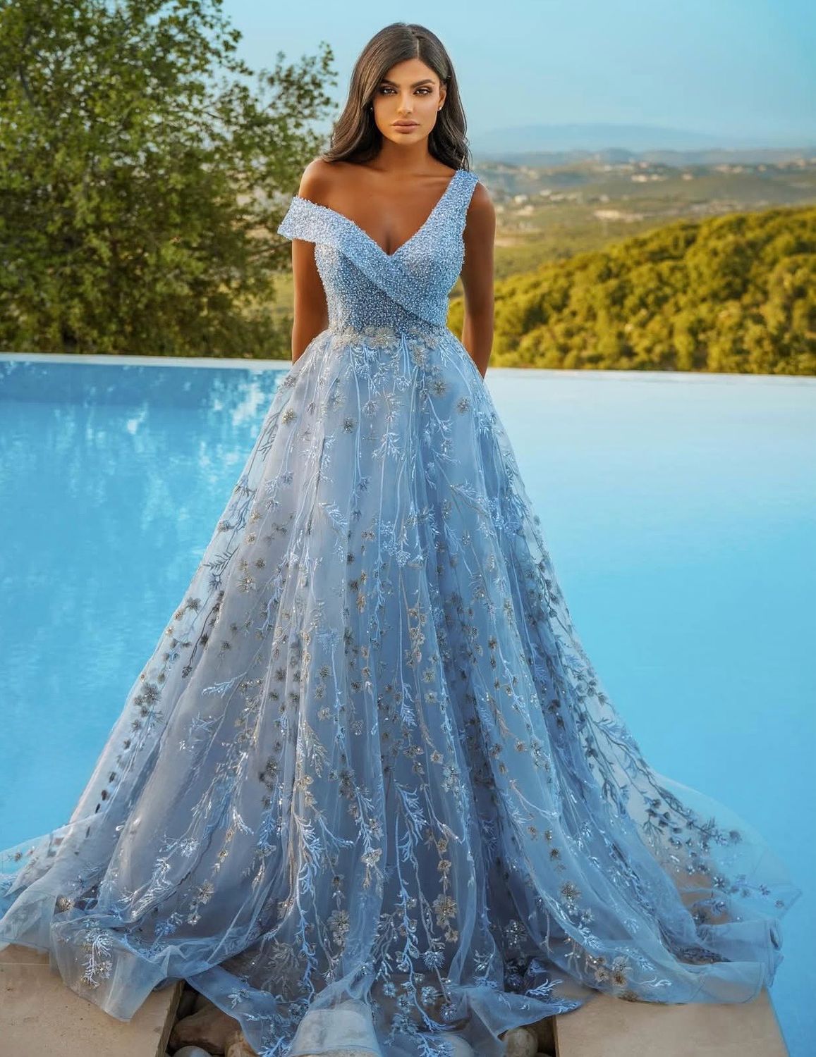 Vestido Largo Talla XS Blanco