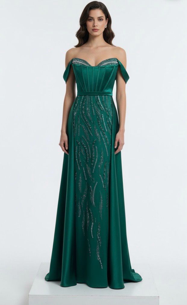 Vestido largo verde talla: 3