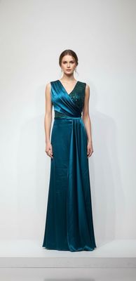 Vestido largo verde esmeralda talla 5 Vestido largo verde esmeralda talla 5