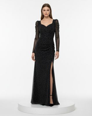 Vestido largo negro talla 4