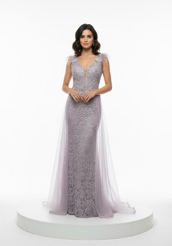 Vestido Largo,	Rosado	,Talla	6