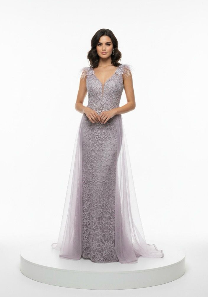 Vestido Largo,	Rosado	,Talla	6