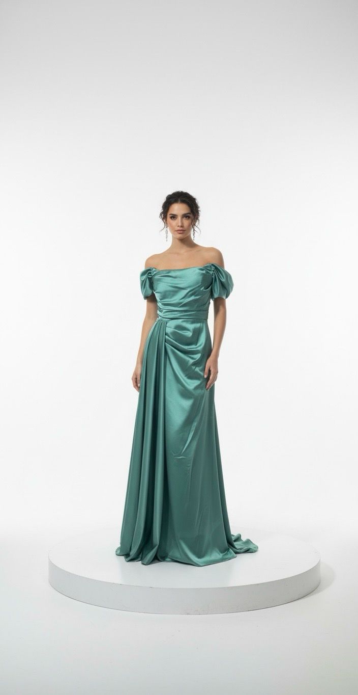 Vestido largo - Verde menta de diversas tallas