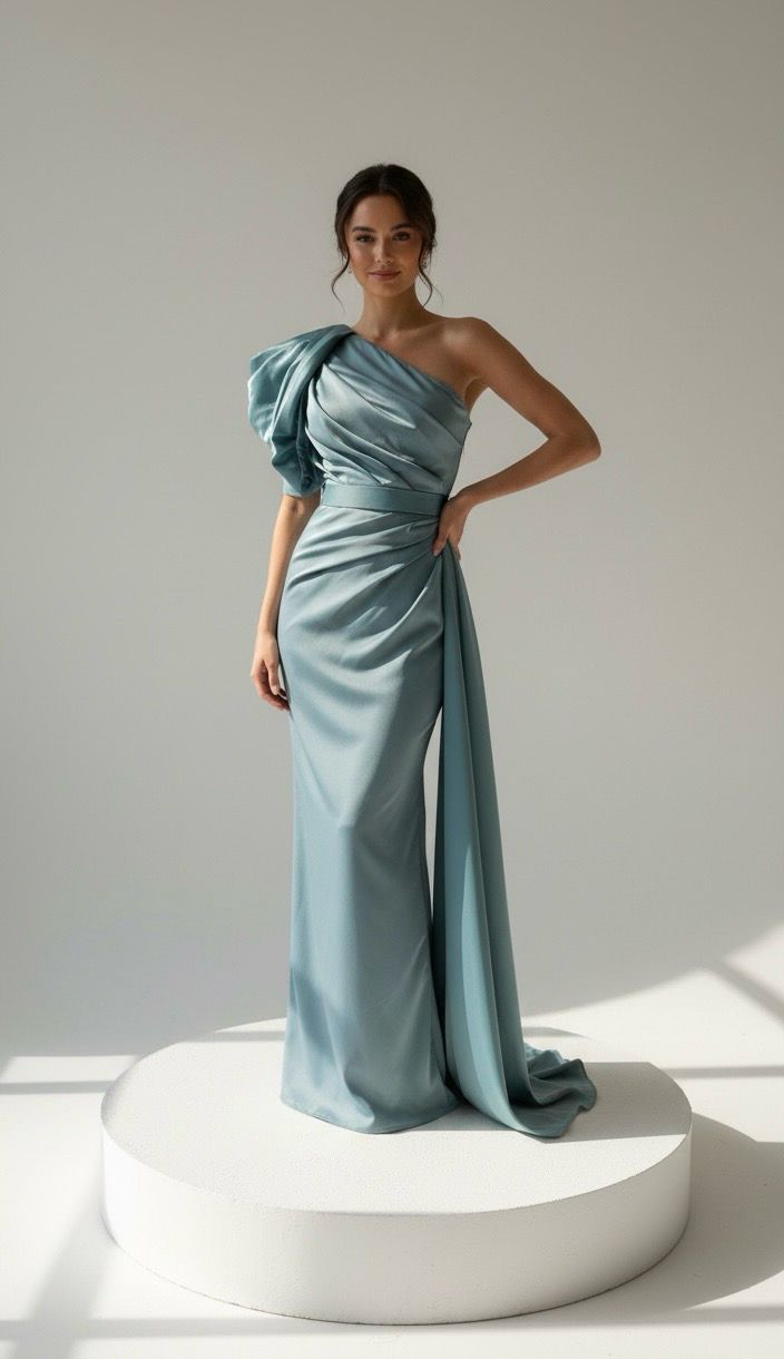 Vestido Largo Color Light Green Talla 38/6