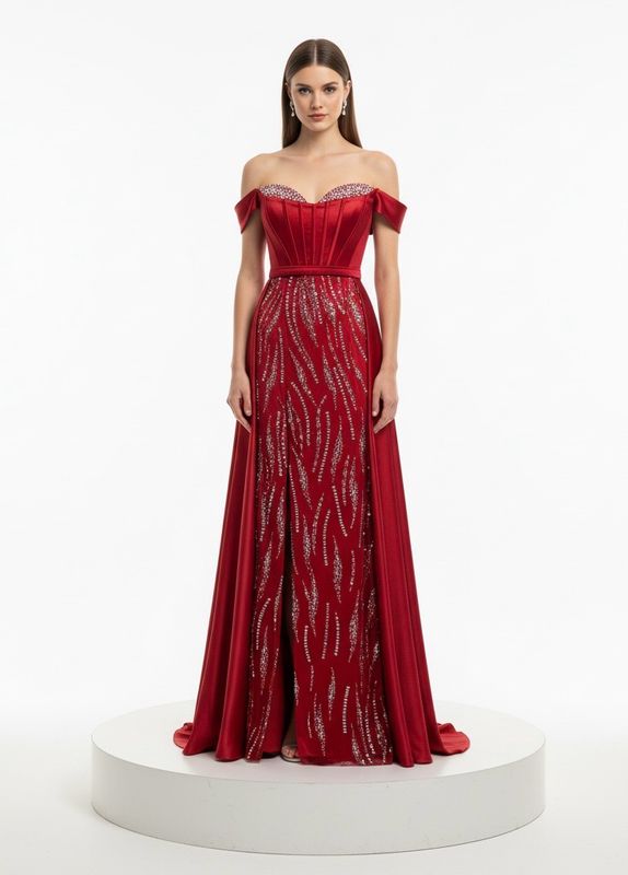 Vestido largo red talla:1