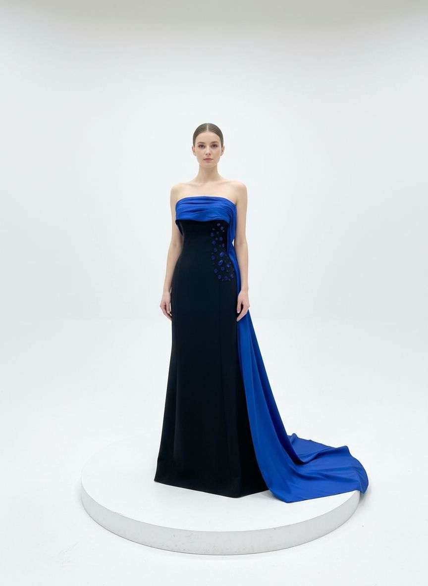 Vestido largo BLACK BLUE Talla:44