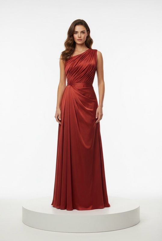 RED EVENING GOWN