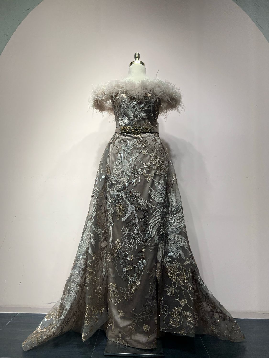 Vestido largo ROSE GOLD Talla: 44 Vestido largo ROSE GOLD Talla: 44