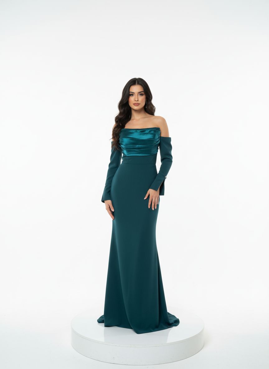 Vestido largo - Verde - talla 42