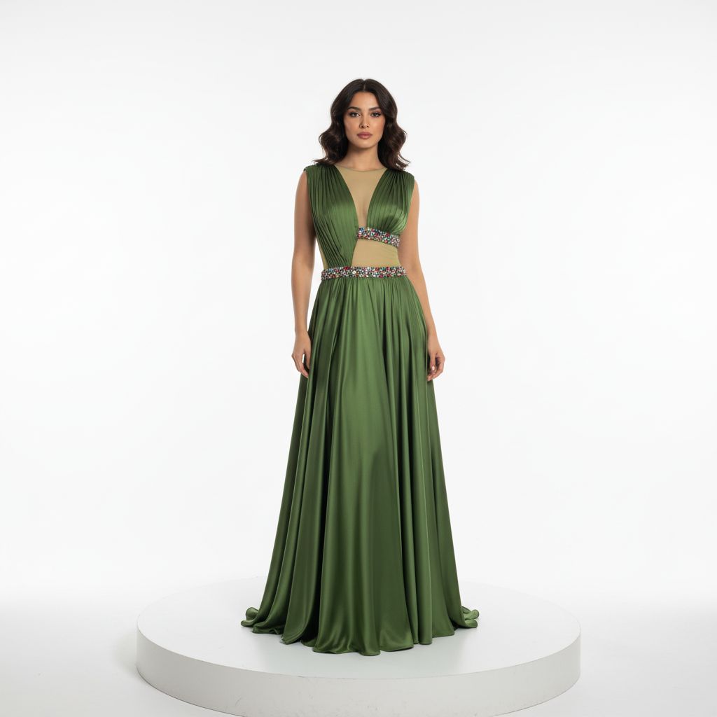 Vestido largo GREEN FOREST talla:40