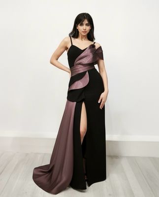 Vestido largo - Negro - talla 40