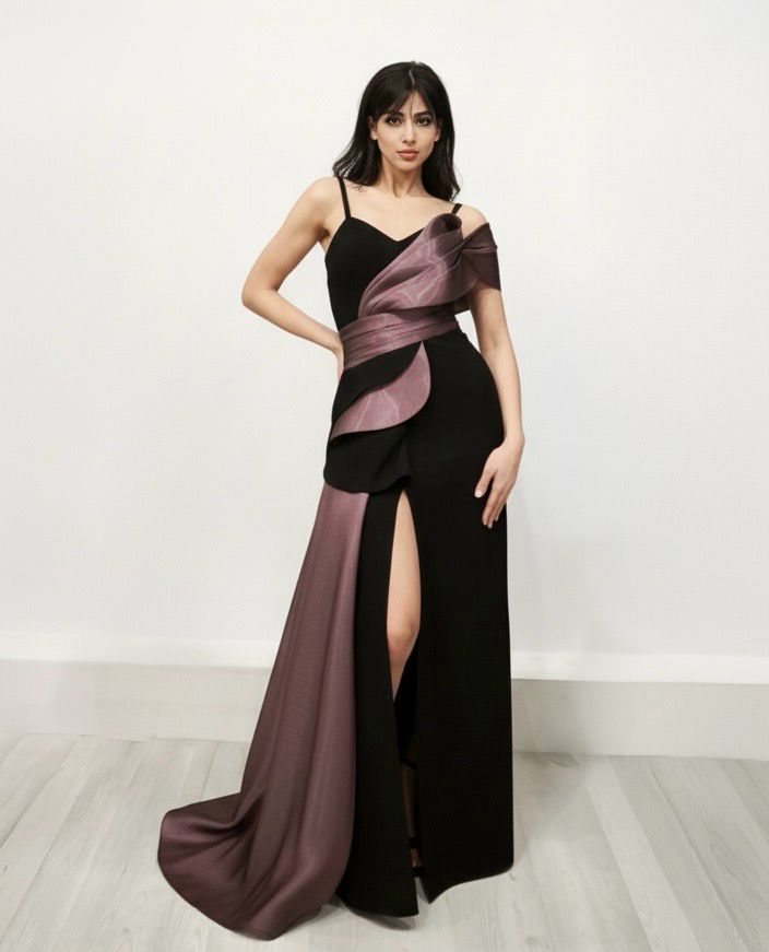 Vestido largo - Negro - talla 40