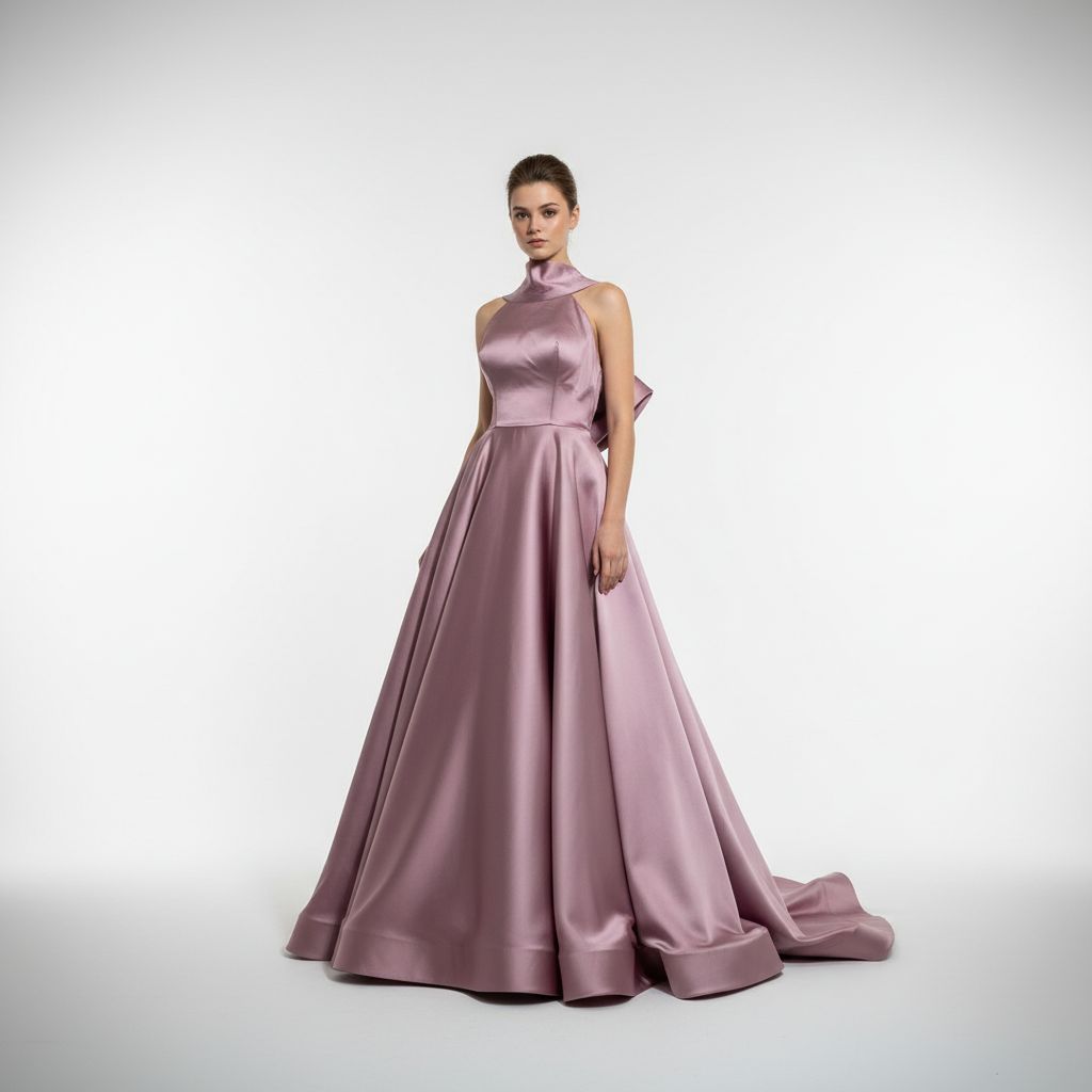 Vestido Largo,	Dusty rose 	,Talla	44