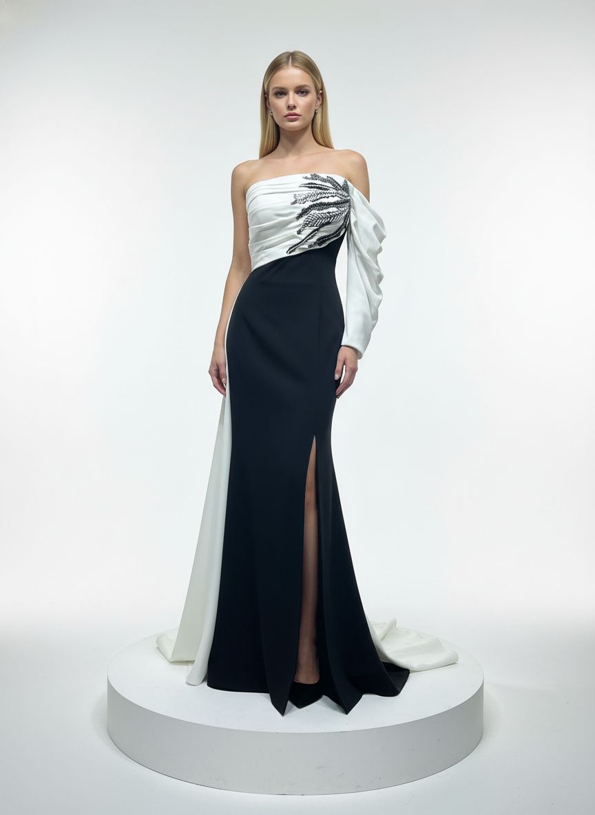Black and White Gown Black and White Gown