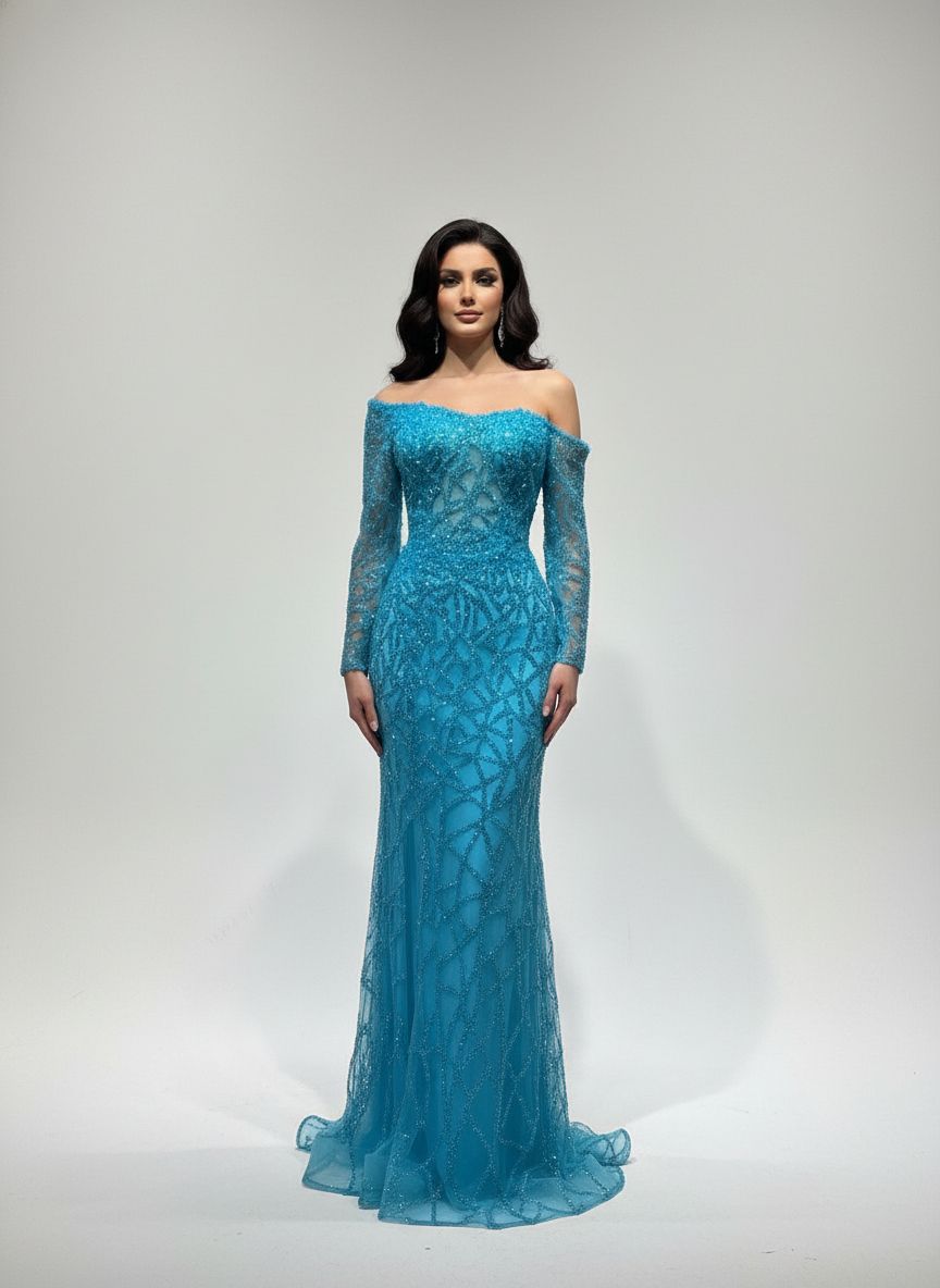 Vestido largo BLUE Talla: 10 Vestido largo BLUE Talla: 10