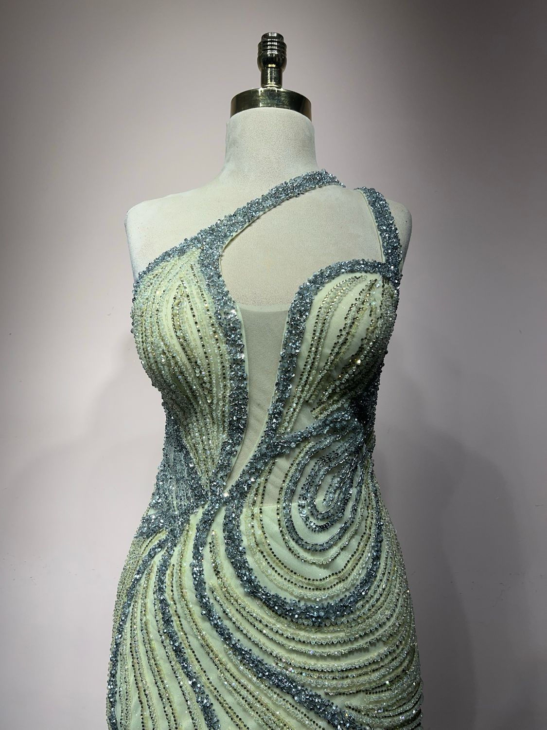 Asymmetrical Mermaid Gown