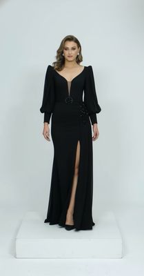 Long Sleeved, Black Gown
