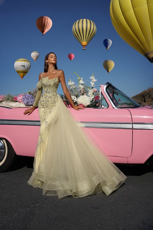 Yellow Mermaid Dress