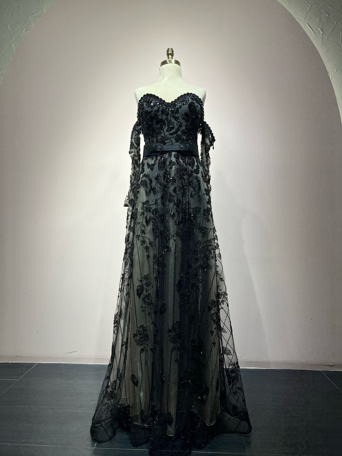 Long sleeved- Black Gown