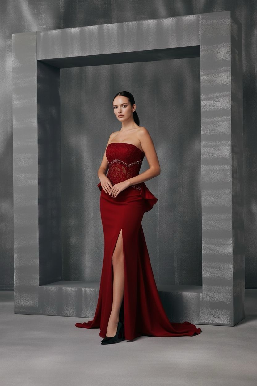 Vestido sirena rojo talla 42/44/46