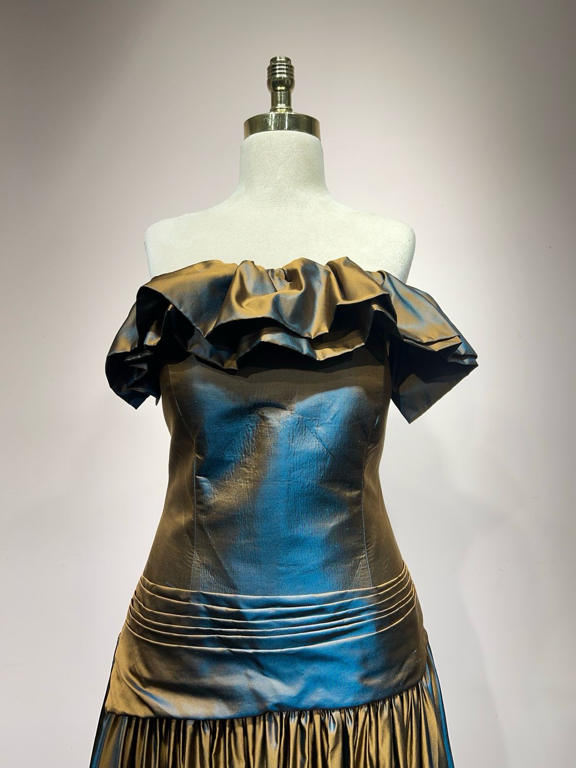 Vestido largo BROWN METALLIC Talla: 42