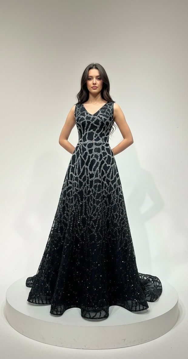 Vestido largo BLACK Talla:40