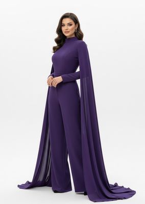 Cape Sleeve Jumpsuit