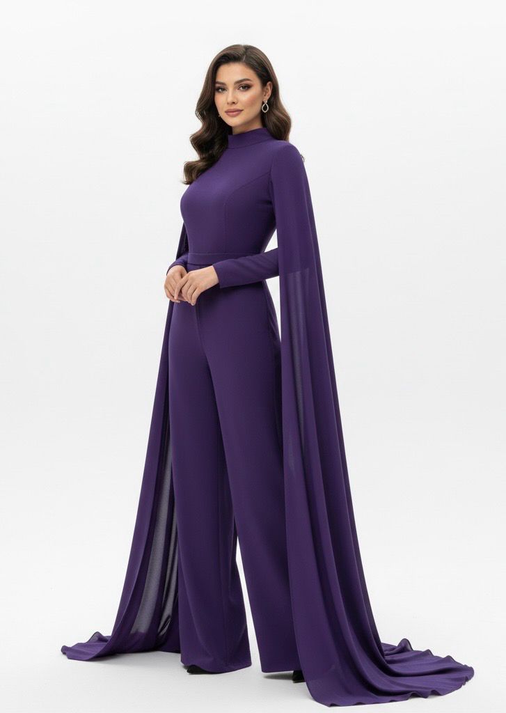 Cape Sleeve Jumpsuit