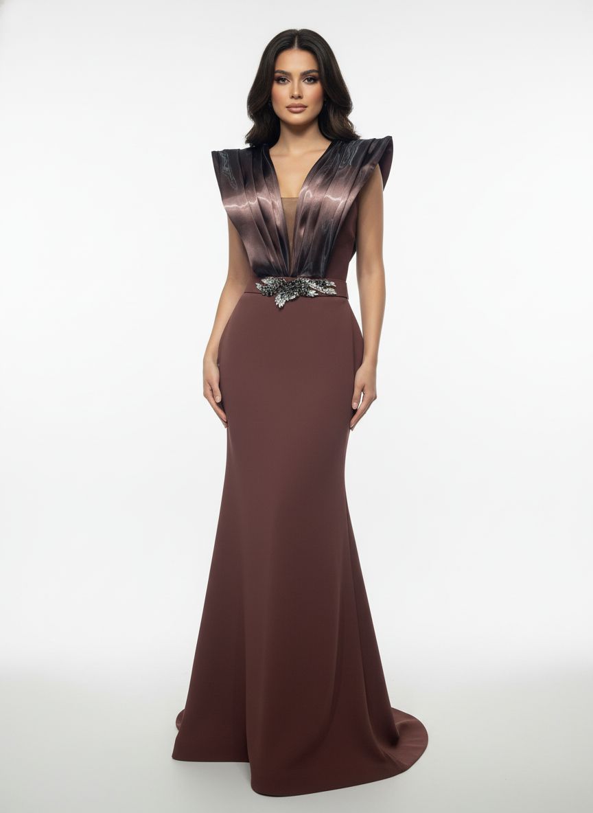 Brown Evening Gown