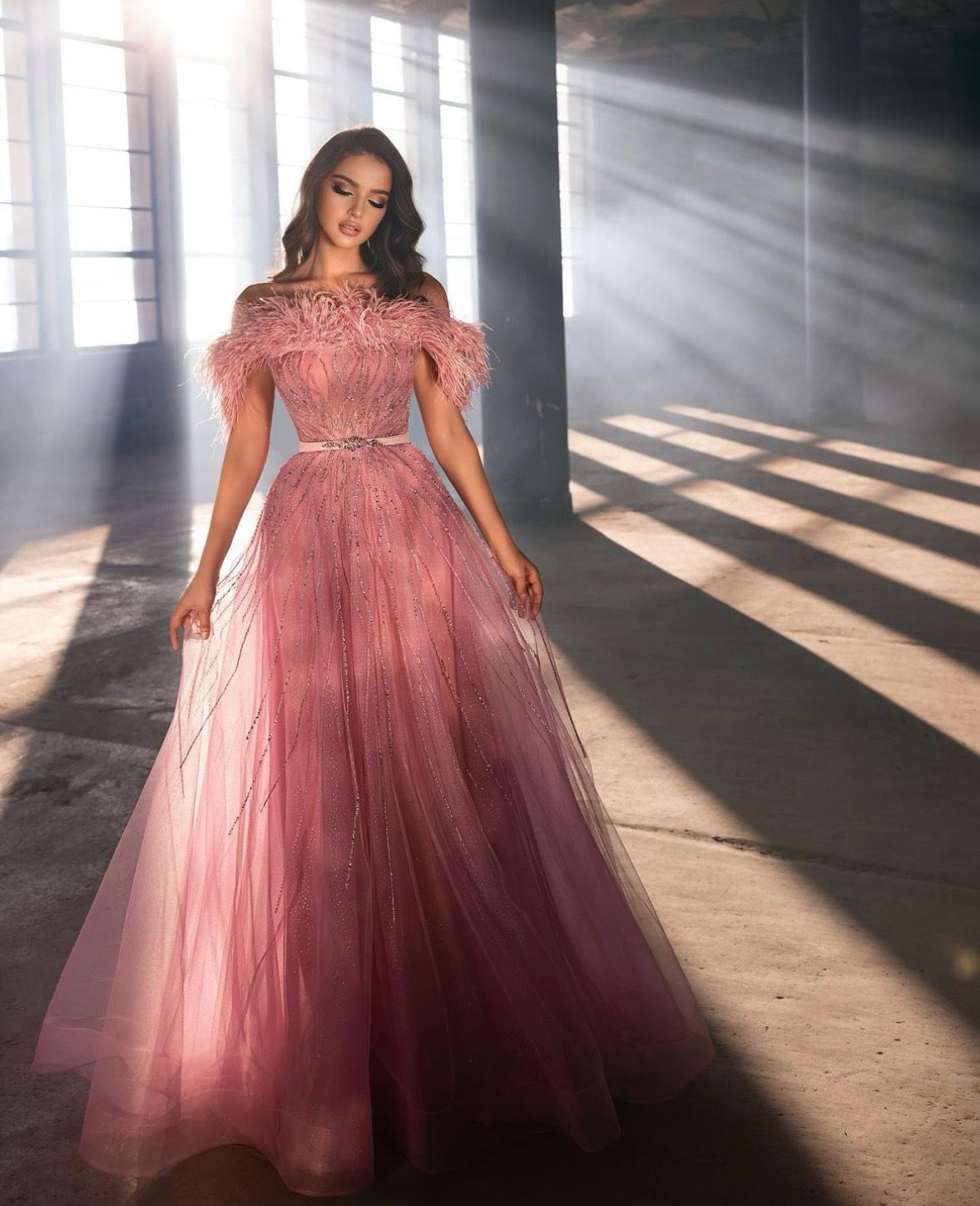 Vestido Largo color Rosado Talla 10