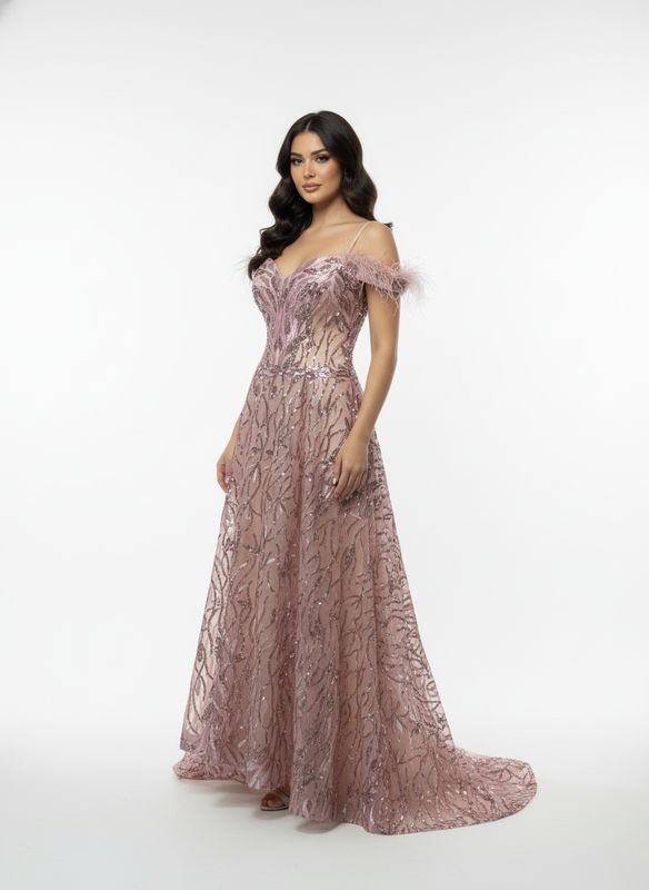 Vestido largo - Rosado - talla 42