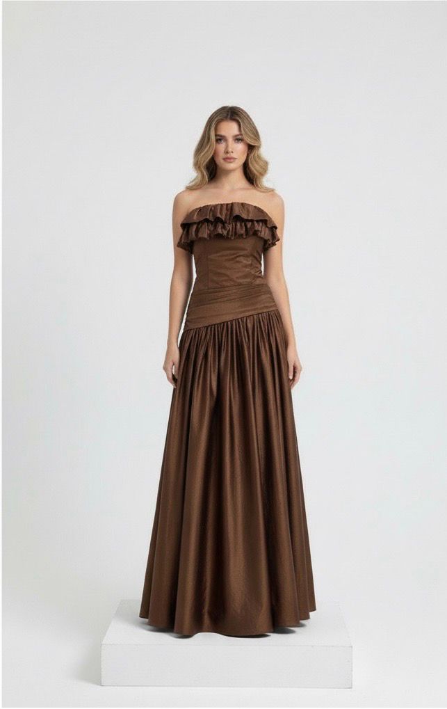 Brown Metallic Gown