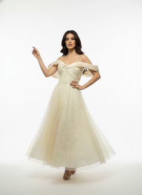 Off Shoulder Midi Dress