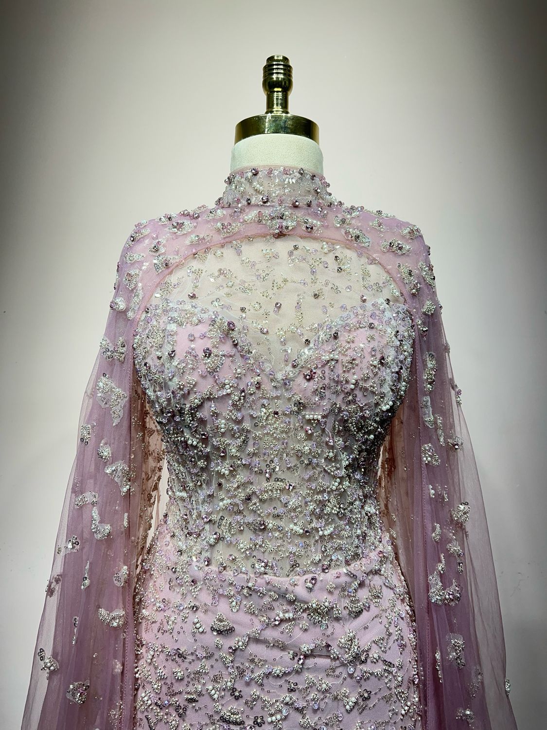 Vestido largo rosado talla 46/14