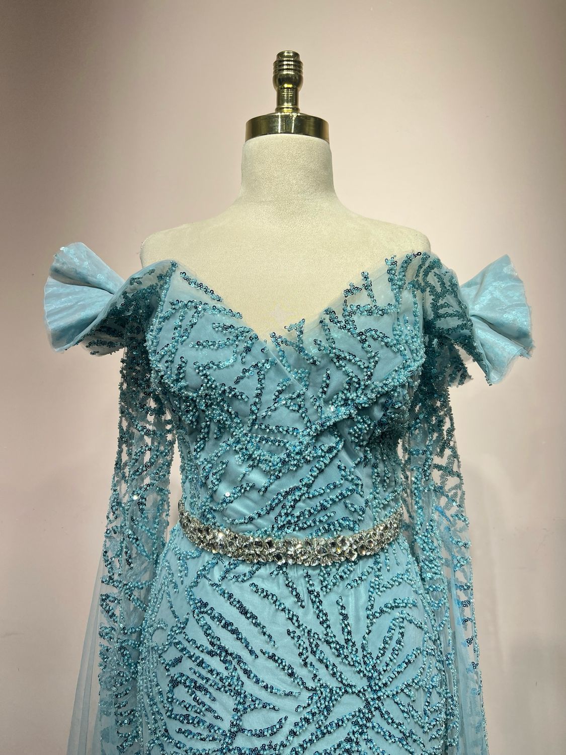 EMBROIDERED GOWN