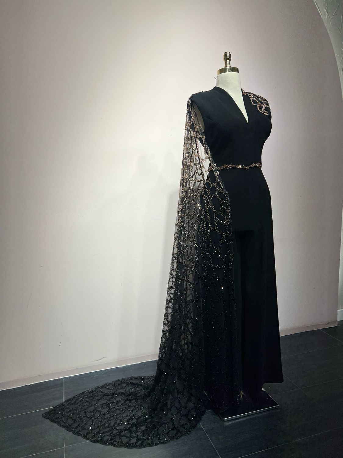 JUMPSUIT BLACK ROSE GOLD 