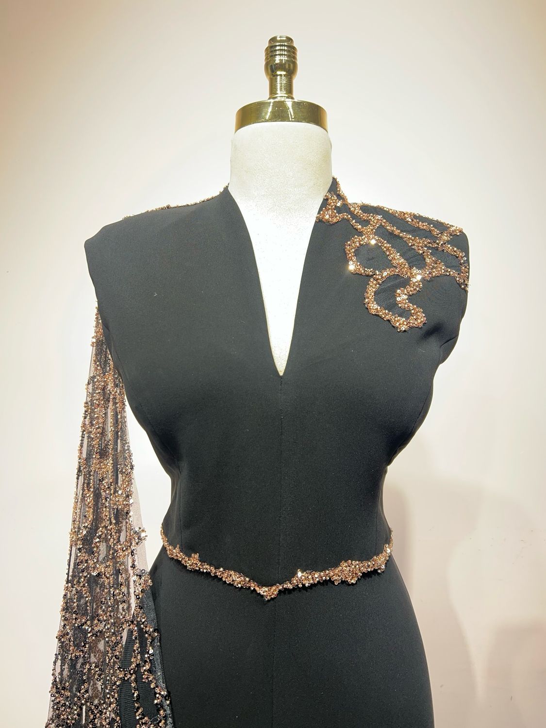 JUMPSUIT BLACK ROSE GOLD 